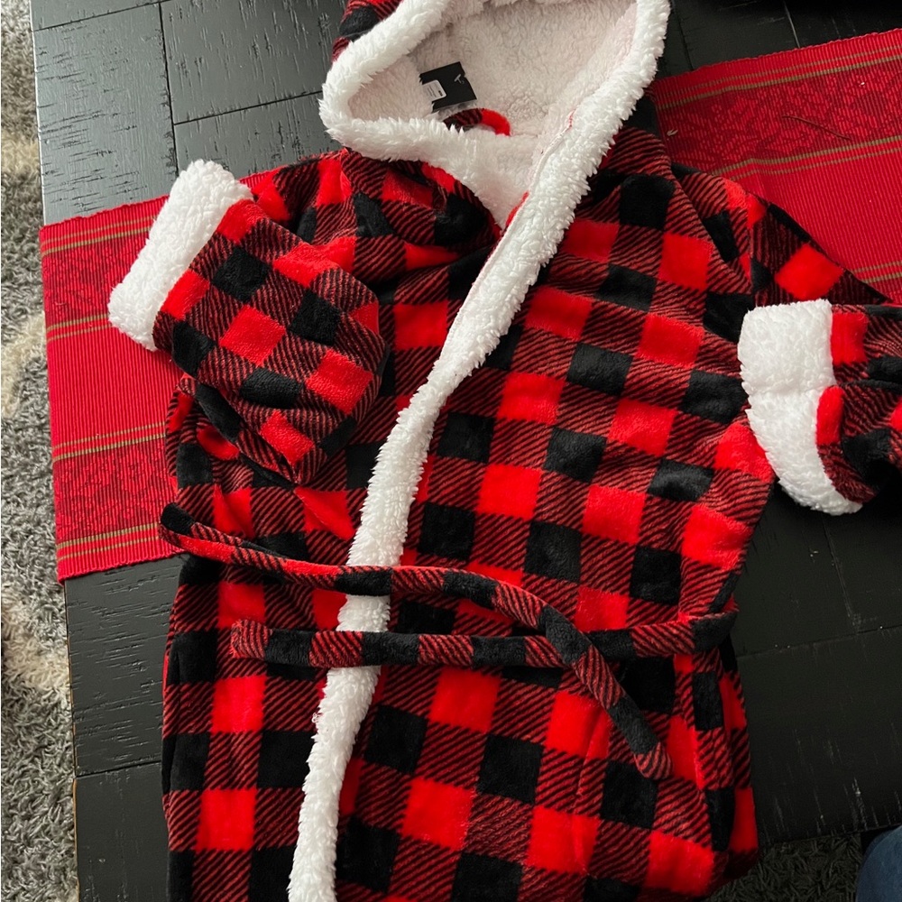 Red and Black Plaid Kids Pajamas